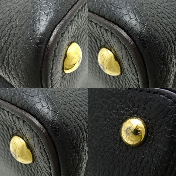 Louis Vuitton Capucines PM Taurillon Leather Noir 2WAY Bag Black - Picture 4 of 7